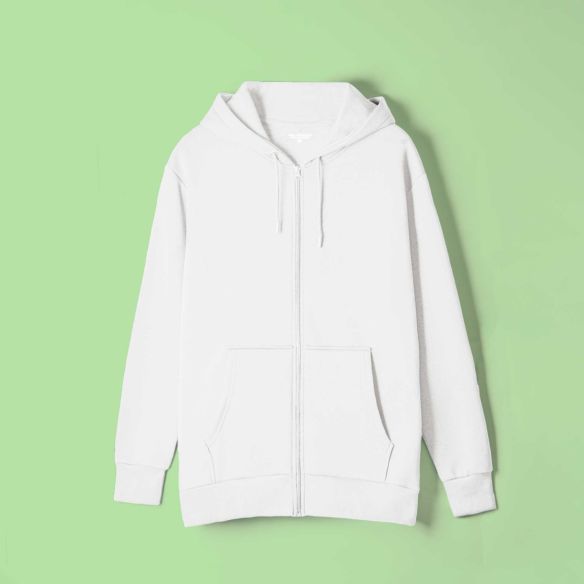 Polo Republica Men's Lucerne Zipper Hoodie Men's Zipper Hoodie Polo Republica White S