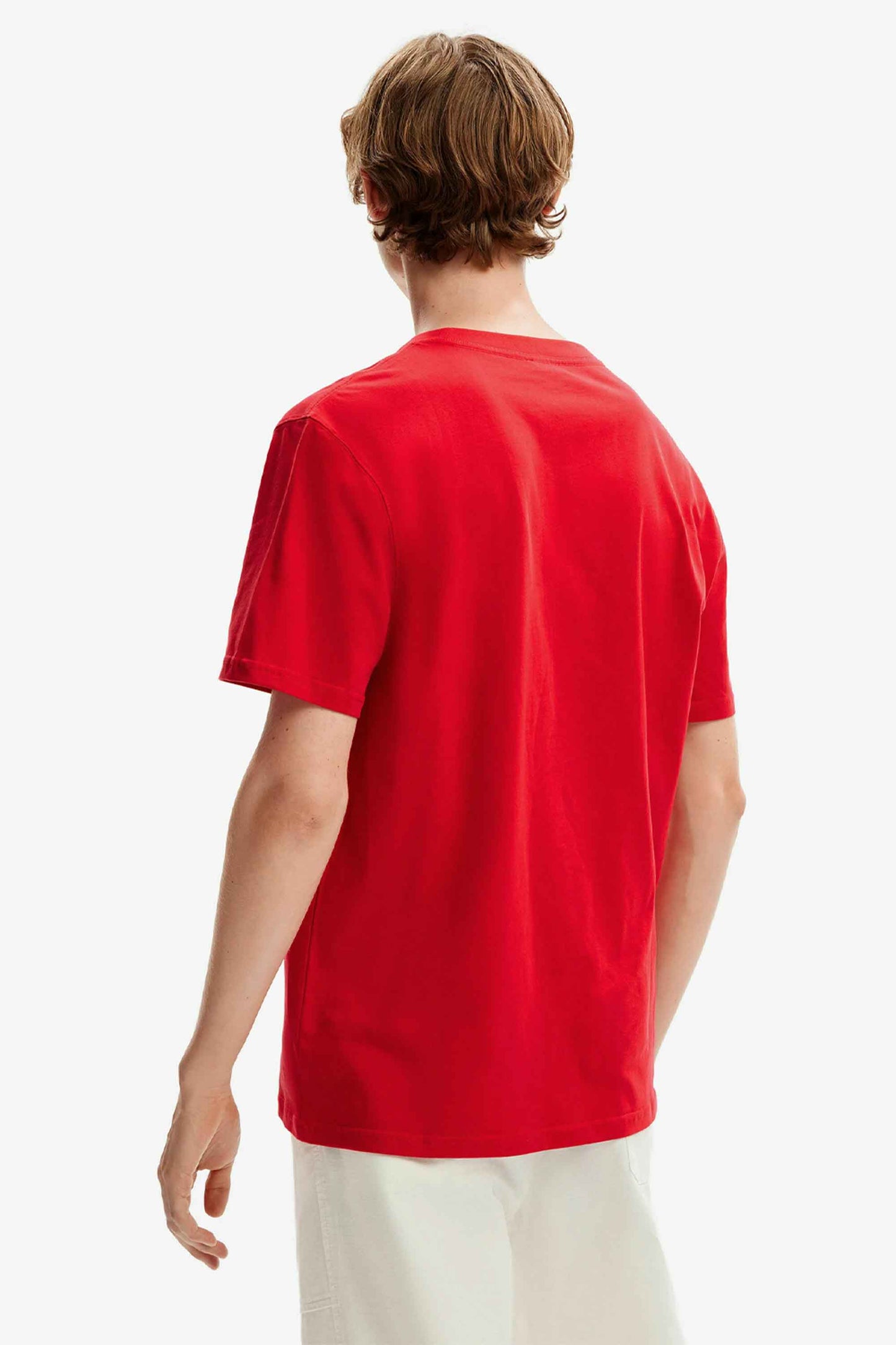 Polo Republica Men's Black Marble Printed Crew Neck Tee Shirt