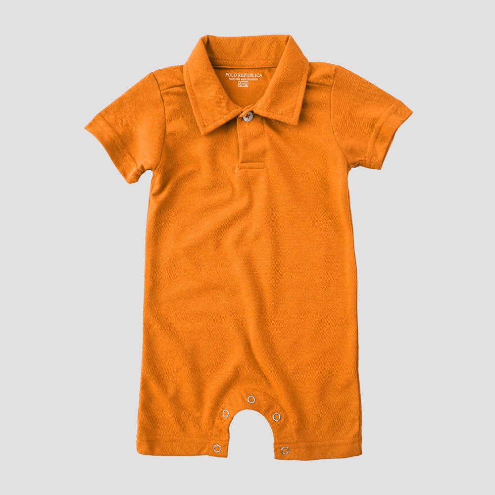 Polo Republica Zodian Short Sleeve Baby Romper Romper Polo Republica Yellow 0-3 Months