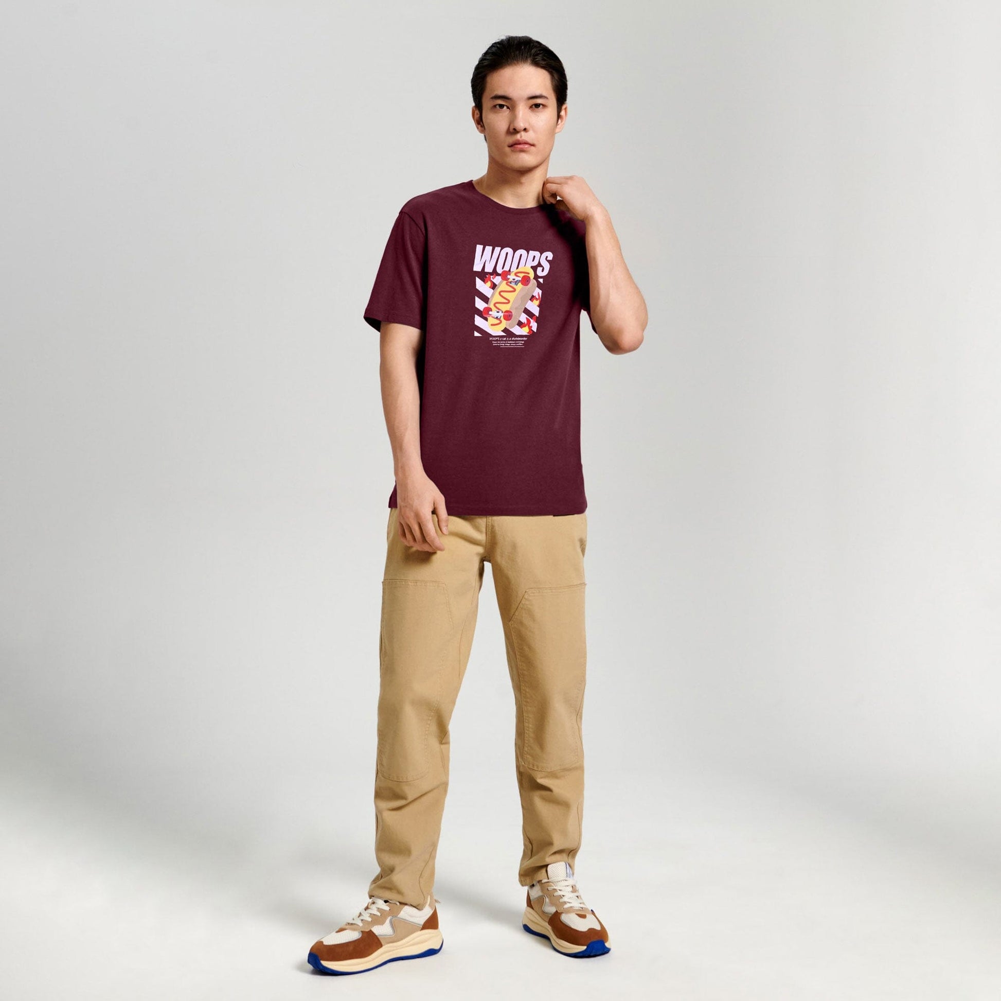 Polo Republica Men's Woops Printed Crew Neck Tee Shirt Men's Tee Shirt Polo Republica