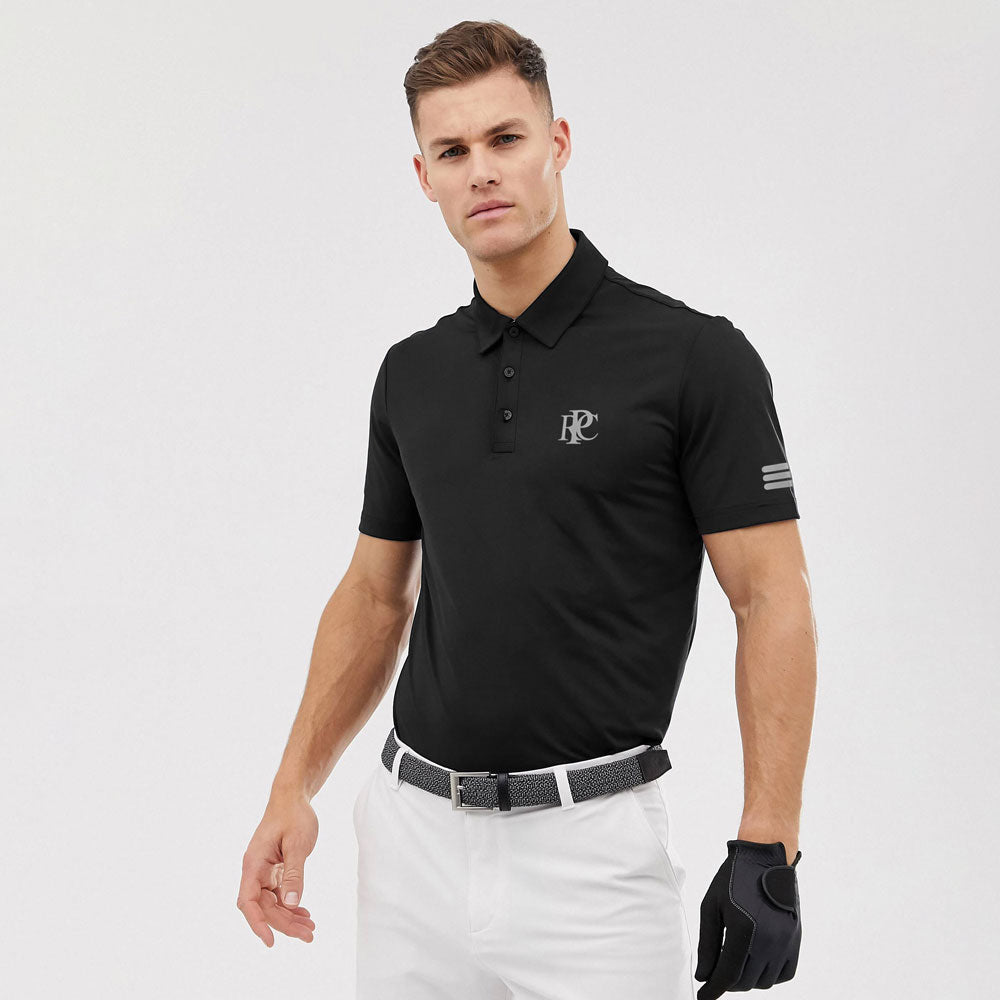 Polo Republica Men's Triple Stripes PRC Printed Activewear Polo Shirt Men's Polo Shirt Polo Republica