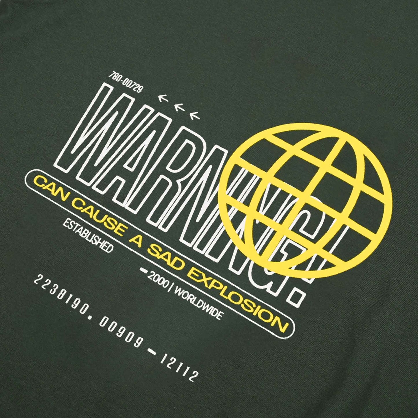 Polo Republica Men's Warning Cause Printed Crew Neck Tee Shirt Men's Tee Shirt Polo Republica