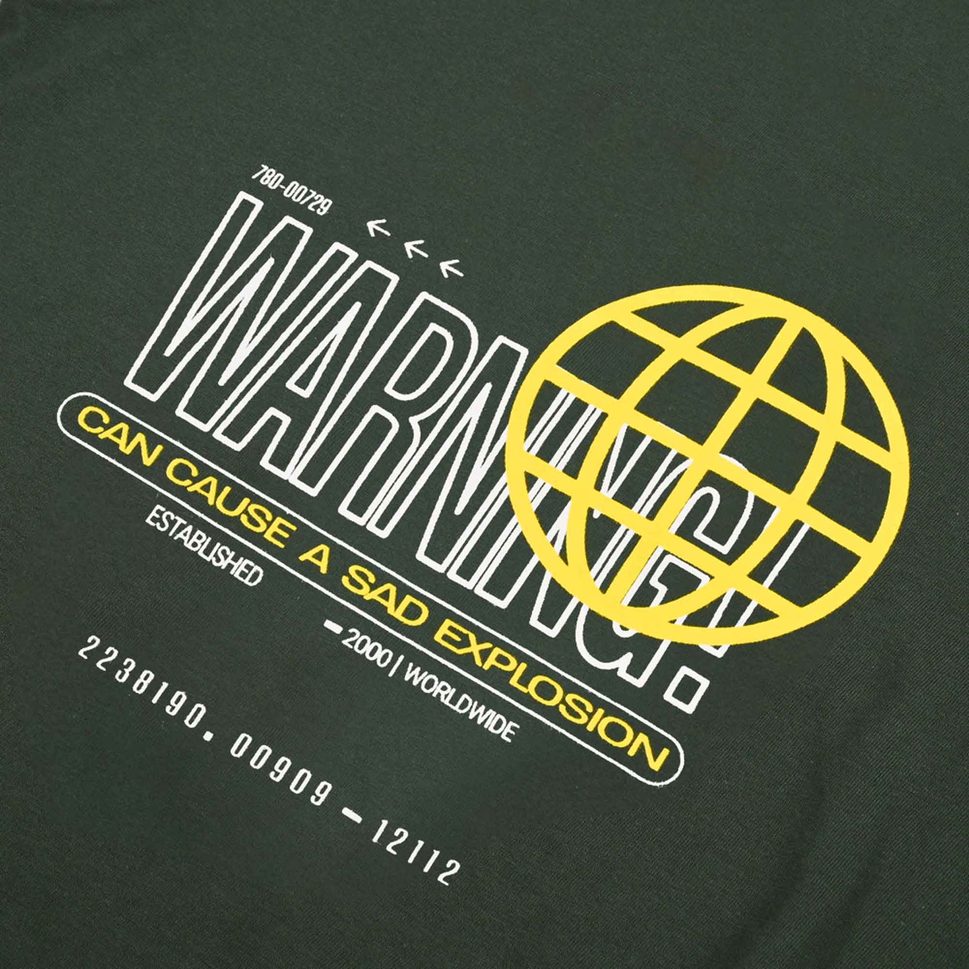 Polo Republica Men's Warning Cause Printed Crew Neck Tee Shirt Men's Tee Shirt Polo Republica