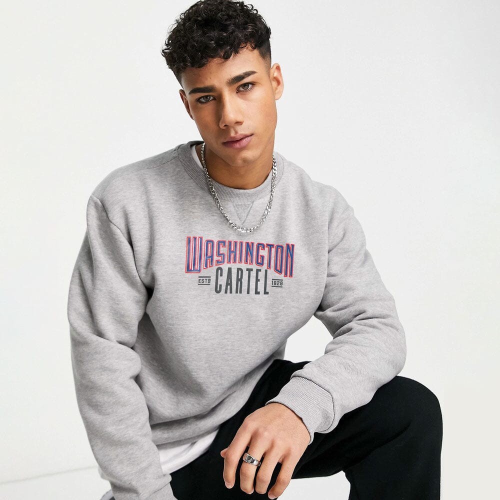 Polo Republica Men's Washington Printed Fleece Sweat Shirt Men's Sweat Shirt Polo Republica