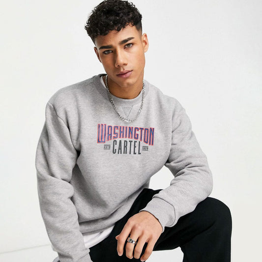 Polo Republica Men's Washington Printed Fleece Sweat Shirt Men's Sweat Shirt Polo Republica