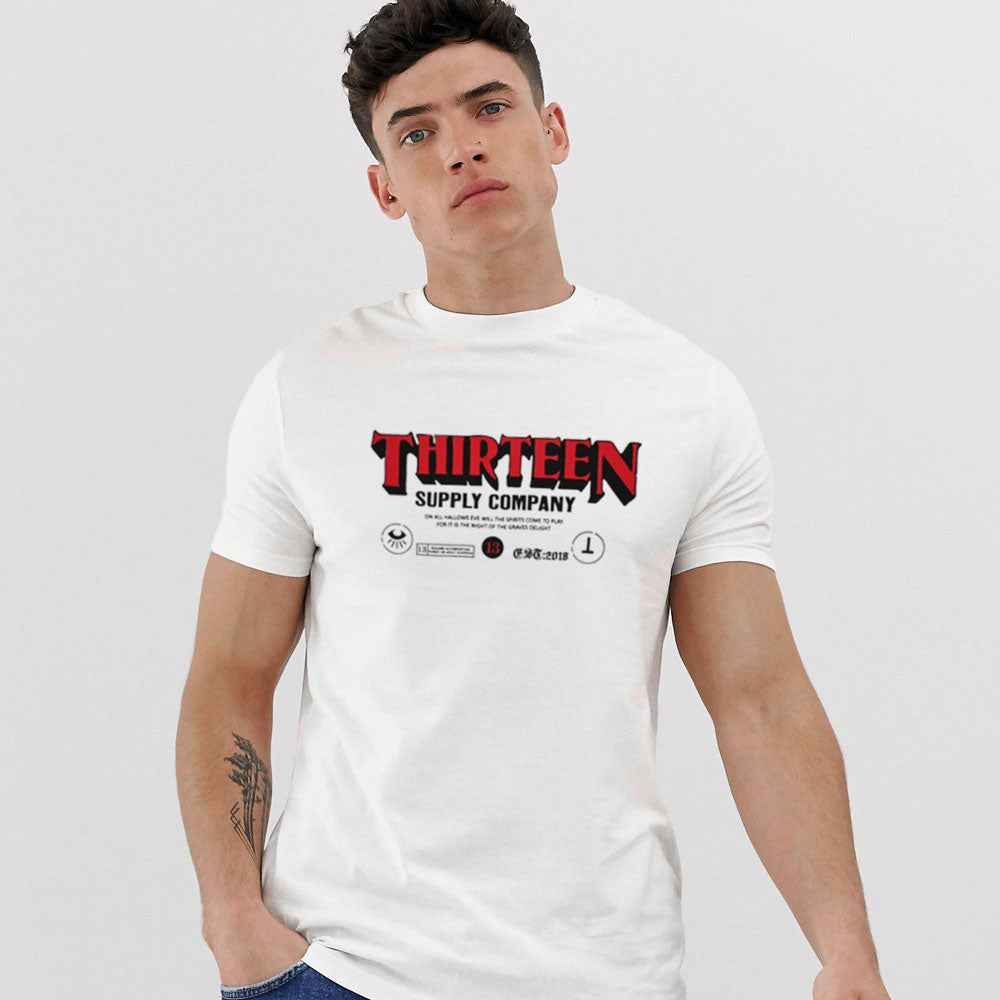 Polo Republica Men's Thirteen Printed Crew Neck Tee Shirt Men's Tee Shirt Polo Republica