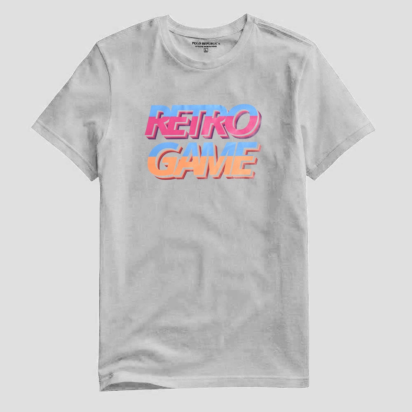 Polo Republica Men's Retro Game Printed Crew Neck Tee Shirt Men's Tee Shirt Polo Republica