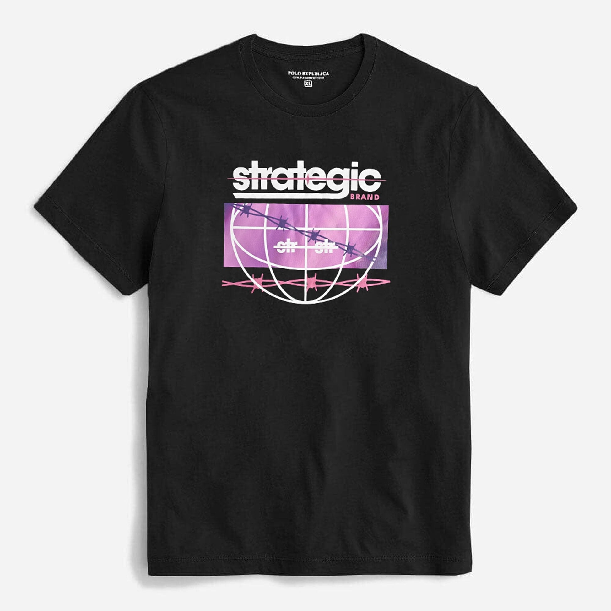 Polo Republica Men's Strategic Printed Short Sleeve Tee Shirt Men's Tee Shirt Polo Republica