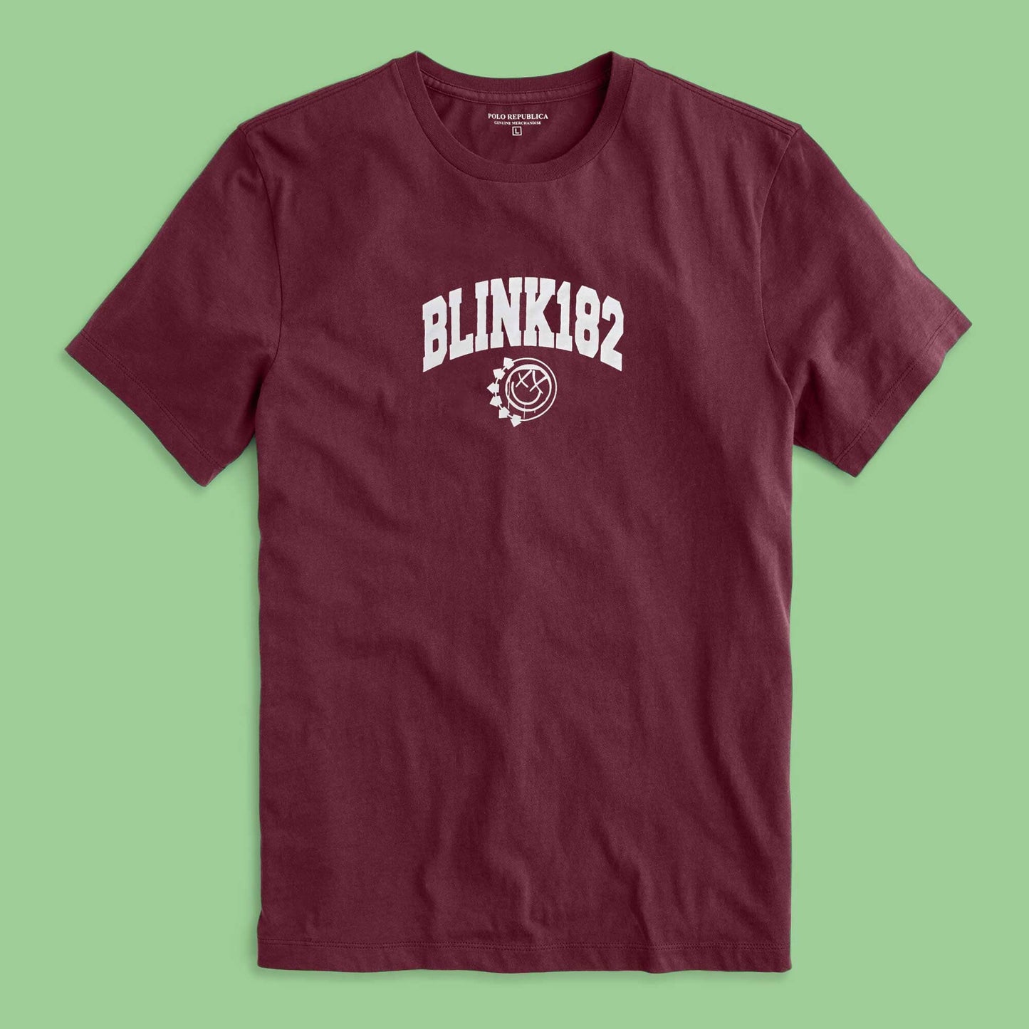 Polo Republica Blink 182 Printed Crew Neck Tee Shirt Men's Tee Shirt Polo Republica