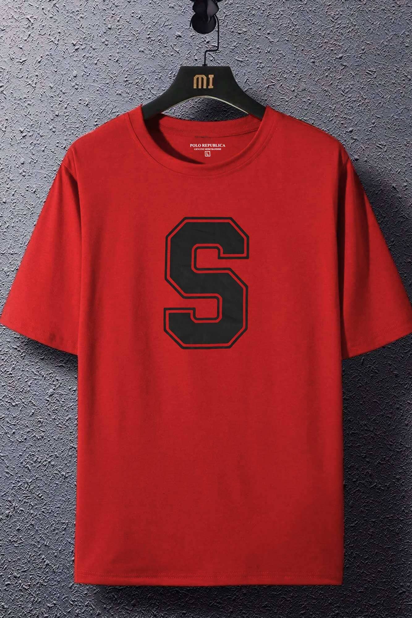 Polo Republica Men's Stay Strong Printed Crew Neck Tee Shirt Men's Tee Shirt Polo Republica