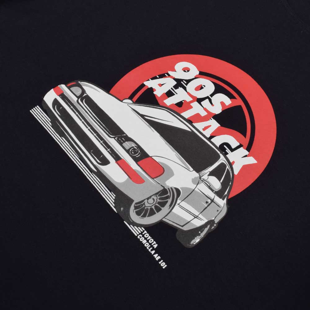 Polo Republica Men's 90 S Attack Corolla Printed Fleece Sweat Shirt Men's Sweat Shirt Polo Republica