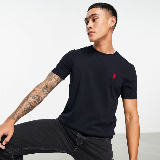 Polo Republica Men's Signature Pony Embroidered Crew Neck Tee Shirt Men's Tee Shirt Polo Republica