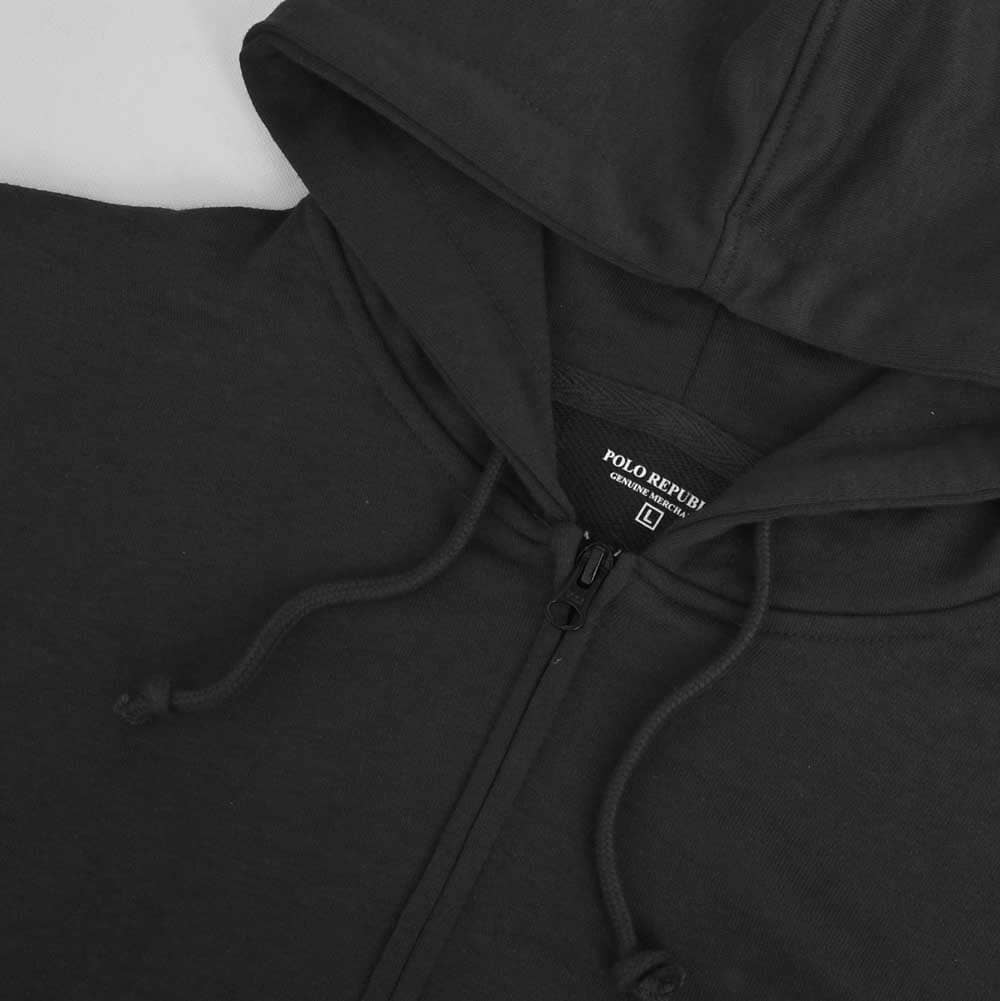 Polo Republica Men's Triple Pony Embroidered Terry Zipper Hoodie Men's Zipper Hoodie Polo Republica