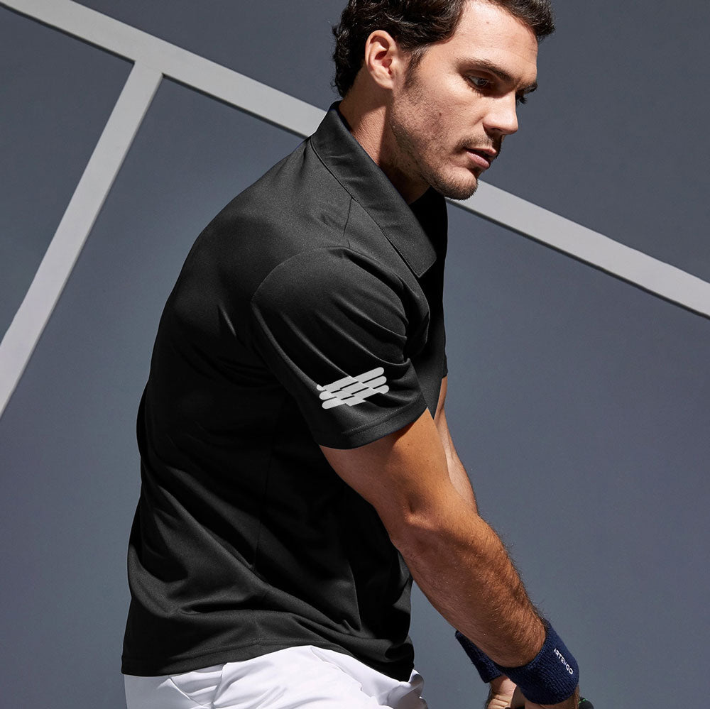 Polo Republica Men's Triple Stripes PRC Printed Activewear Polo Shirt Men's Polo Shirt Polo Republica