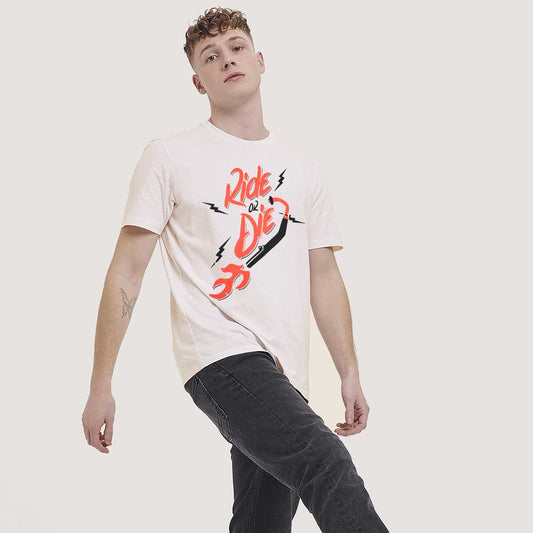 Polo Republica Men's Ride Or Die Printed Crew Neck Tee Shirt Men's Tee Shirt Polo Republica