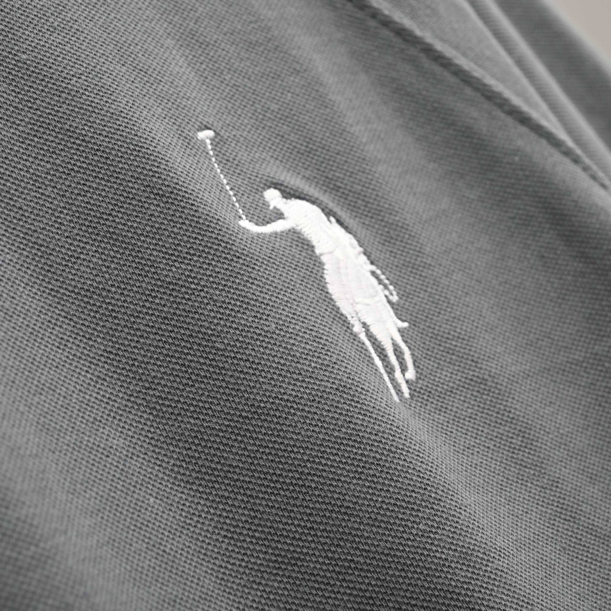 Polo Republica Men's Pony & Mallets Embroidered Raglan Long Sleeve Pique Tee Shirt Men's Tee Shirt Polo Republica