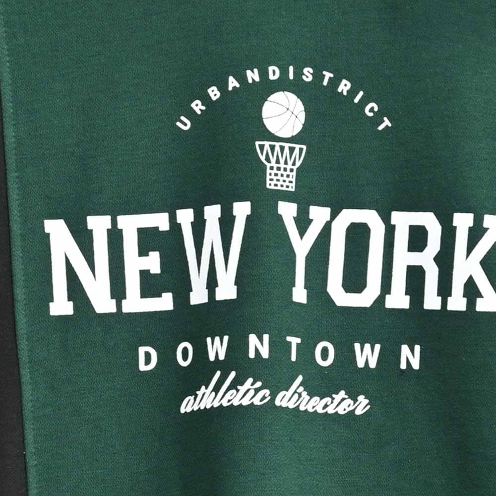 Polo Republica Men's New York Printed Vertical Panel Terry Sweat Shirt Men's Sweat Shirt Polo Republica