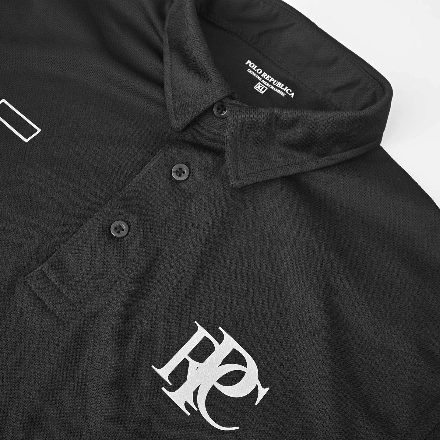 Polo Republica Men's PRC & 5 Printed Activewear Polo Shirt Men's Polo Shirt Polo Republica