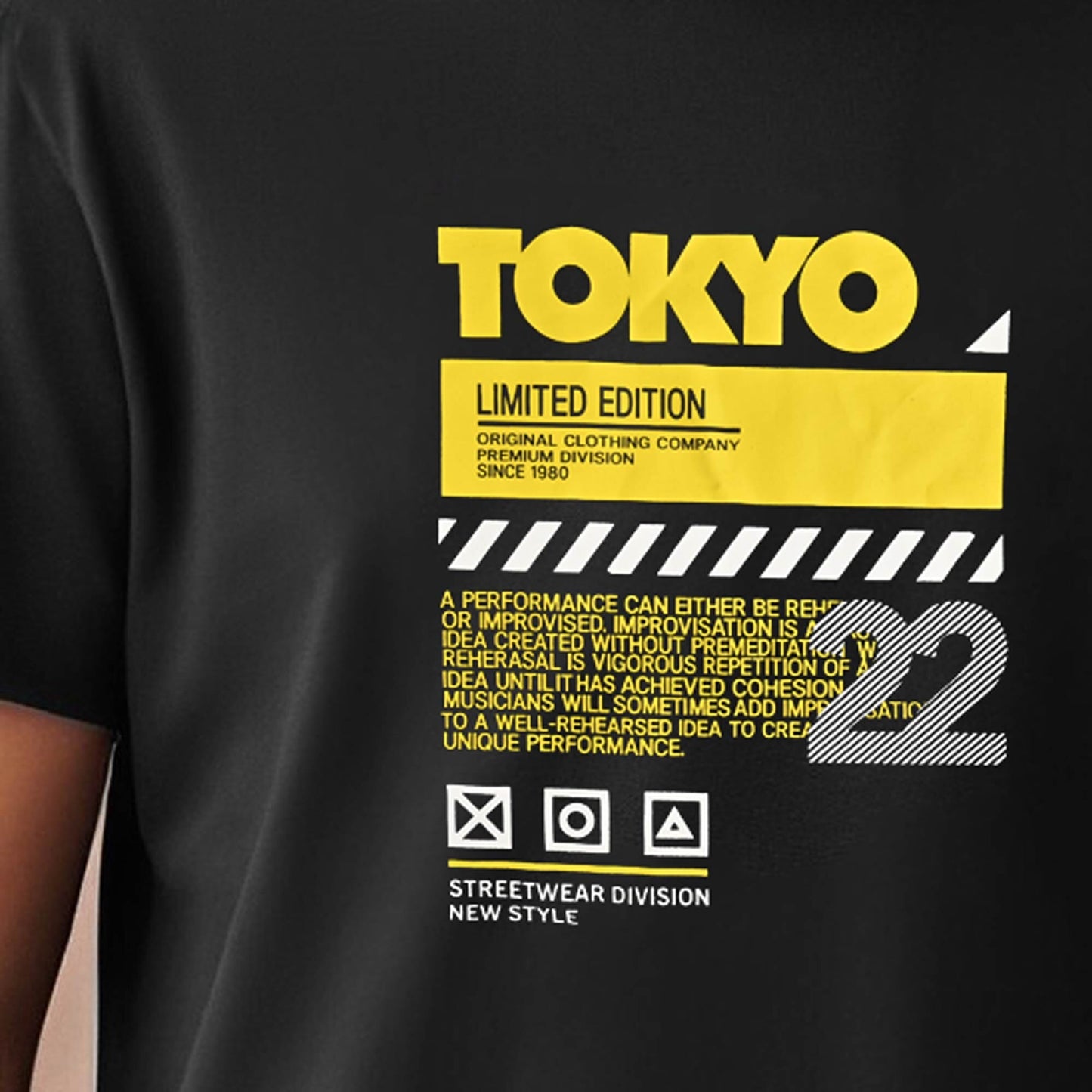 Polo Republica Men's Tokyo Printed Crew Neck Tee Shirt