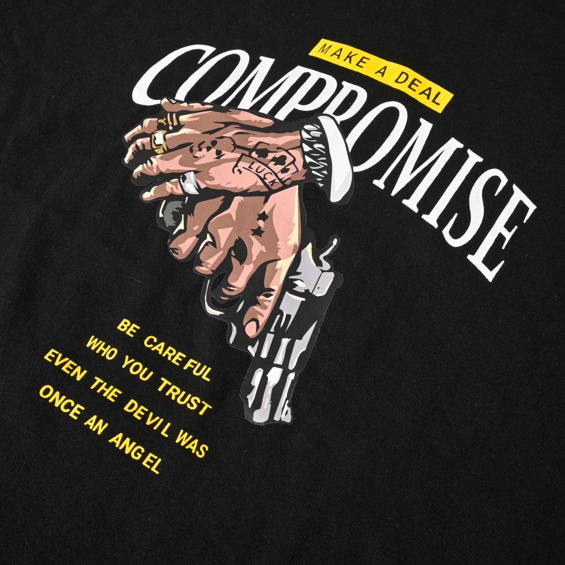 Polo Republica Men's Compromise Printed Crew Neck Tee Shirt Men's Tee Shirt Polo Republica