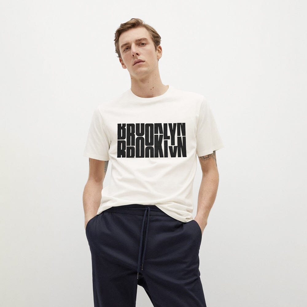 Polo Republica Edmonton Men's Brooklyn Printed Crew Neck Tee Shirt Men's Tee Shirt Polo Republica