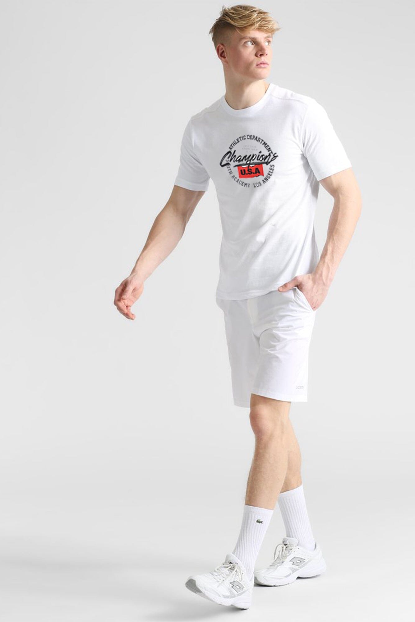 Polo Republica Men's Champions USA Printed Crew Neck Tee Shirt Men's Tee Shirt Polo Republica