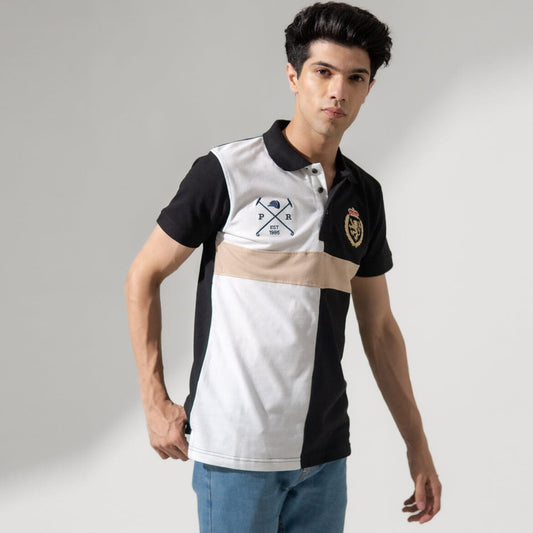 Polo Republica Men's Lion Crest & Mallets Embroidered Polo Shirt Men's Polo Shirt Polo Republica