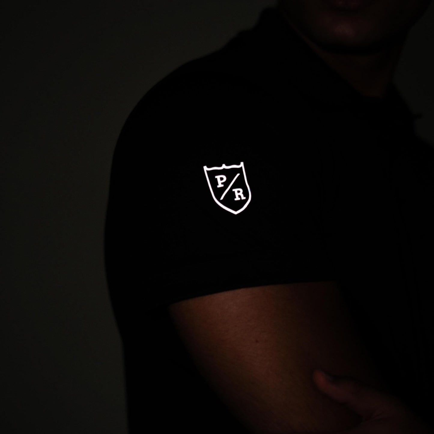 Polo Republica Men's Three Strips & PR Printed Activewear Polo Shirt