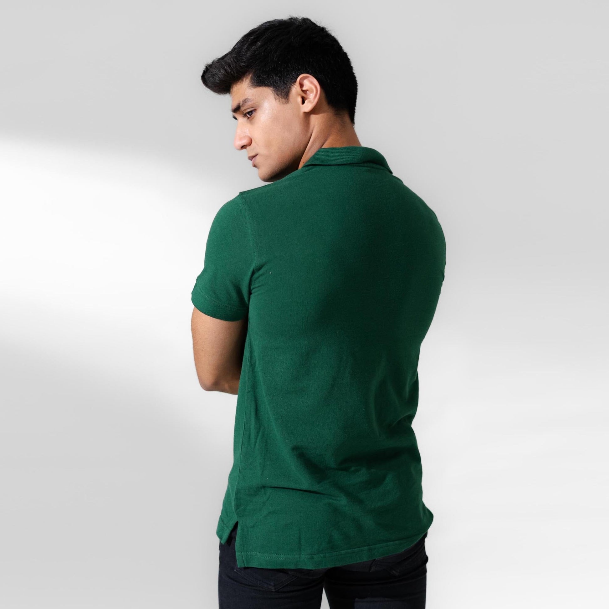 Polo Republica Men's Double Horse & 3 Emblem Embroidered Short Sleeve Polo Shirt Men's Polo Shirt Polo Republica