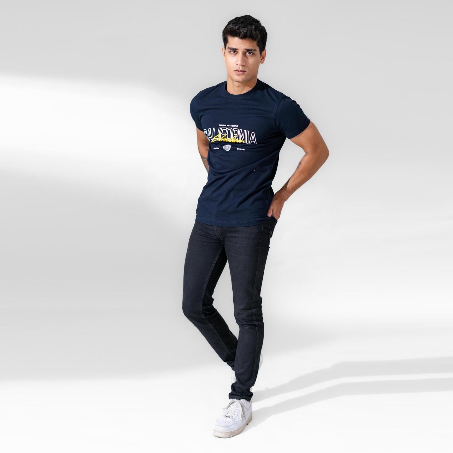 Polo Republica Men's Supply Authentic California Printed Crew Neck Tee Shirt Men's Tee Shirt Polo Republica