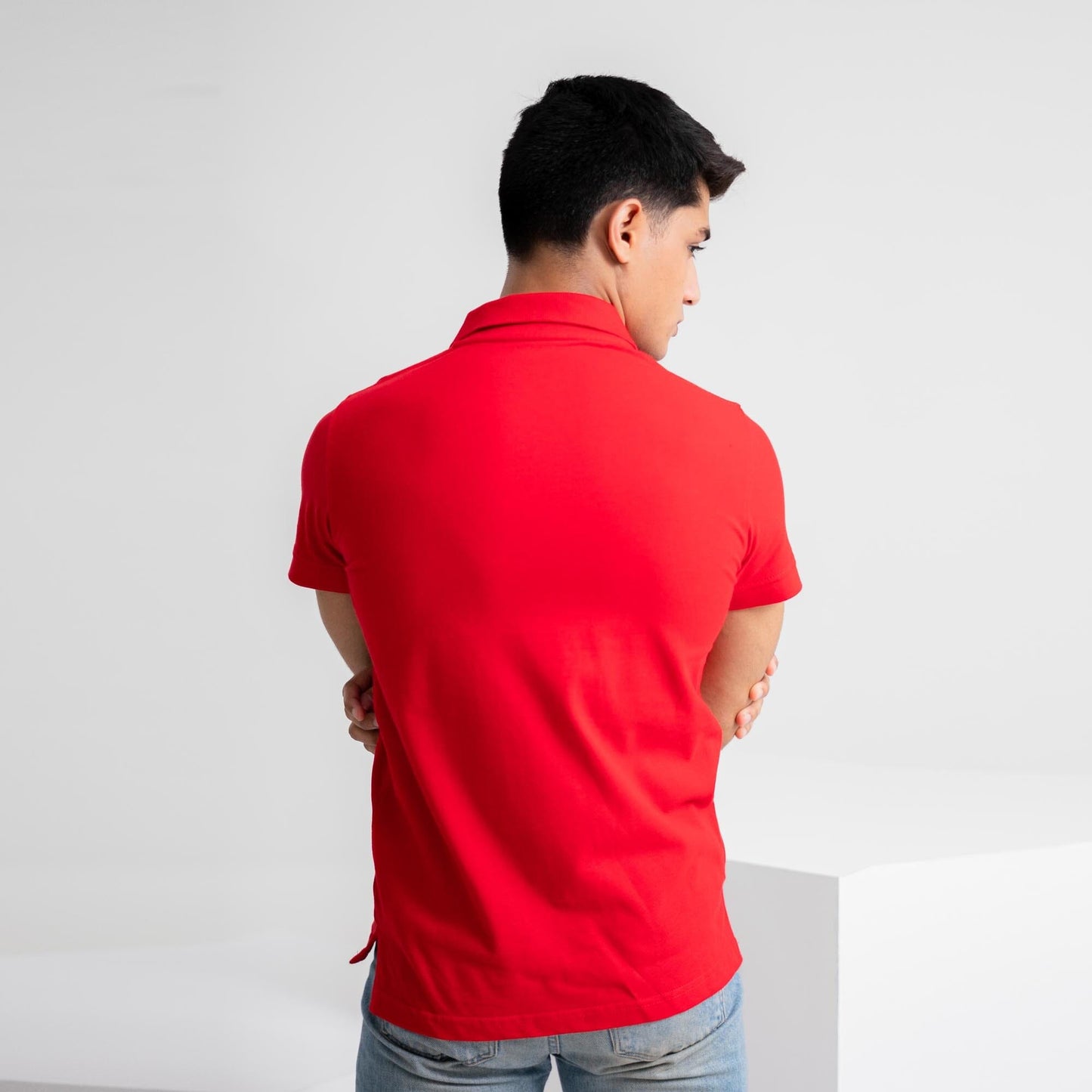 Polo Republica Men's Double Pony & 3 Crest Embroidered Short Sleeve Polo Shirt Men's Polo Shirt Polo Republica