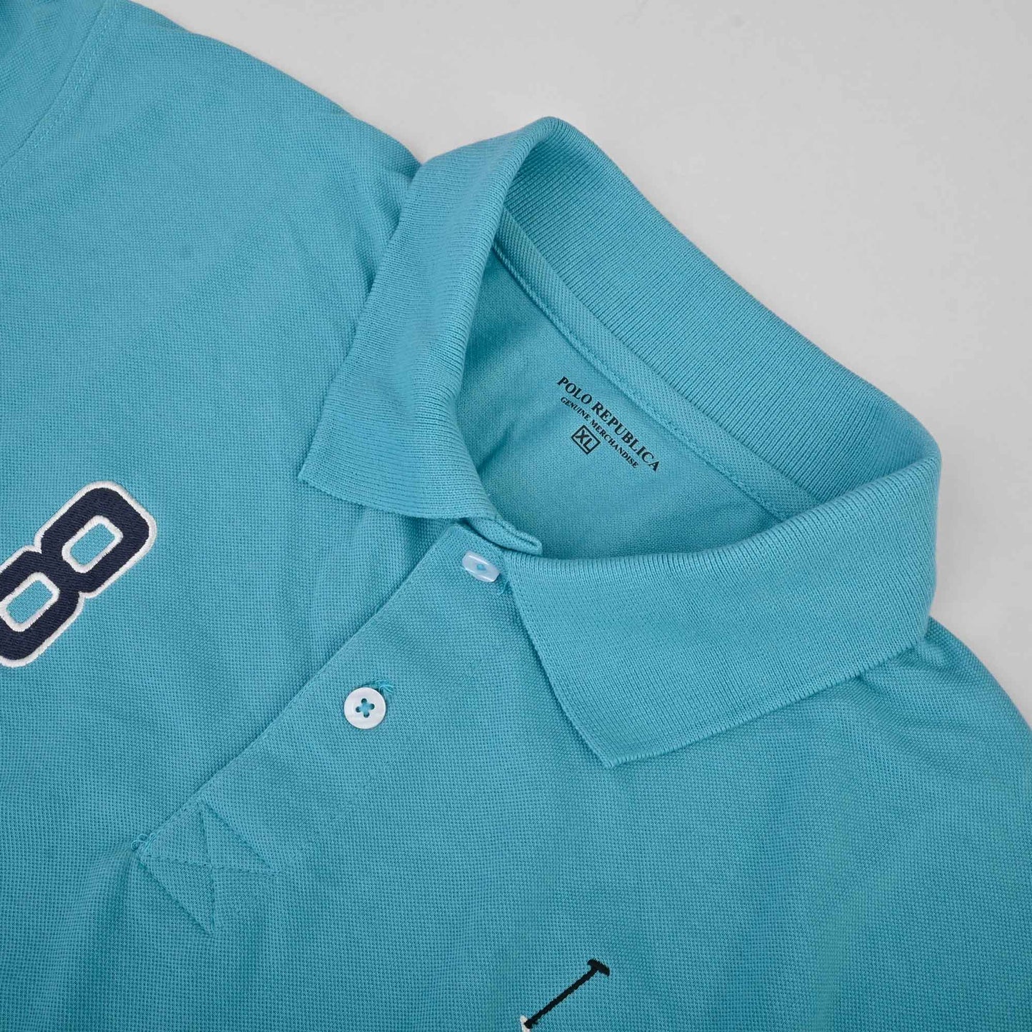 Polo Republica Men's Signature Pony & 8 Embroidered Short Sleeve Polo Shirt