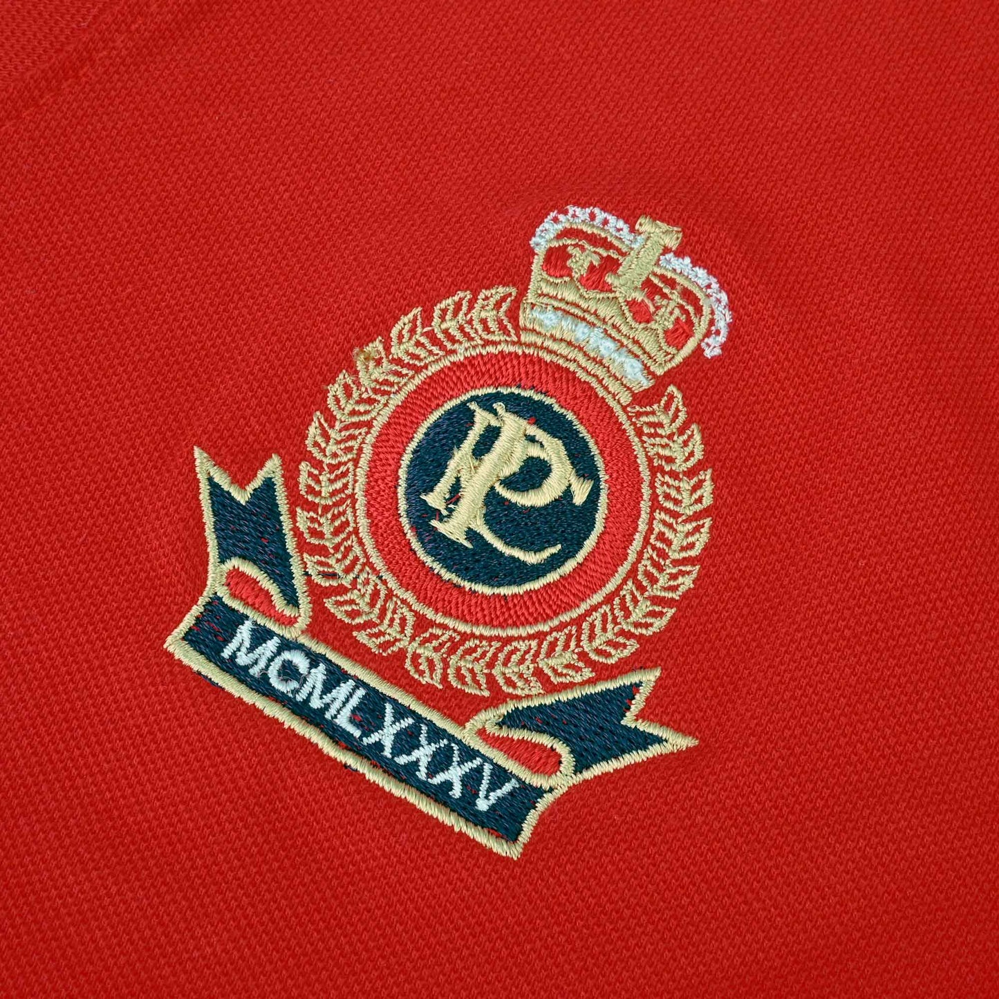 Polo Republica Men's 2 Pony Rider & Crest Embroidered Short Sleeve Polo Shirt