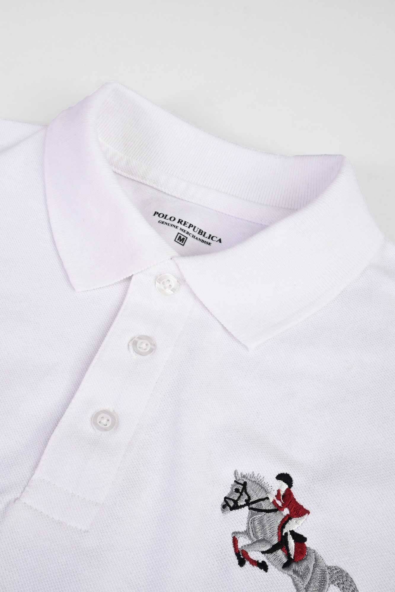Polo Republica Men's Horse Rider & 5 Embroidered Short Sleeve Polo Shirt Men's Polo Shirt Polo Republica