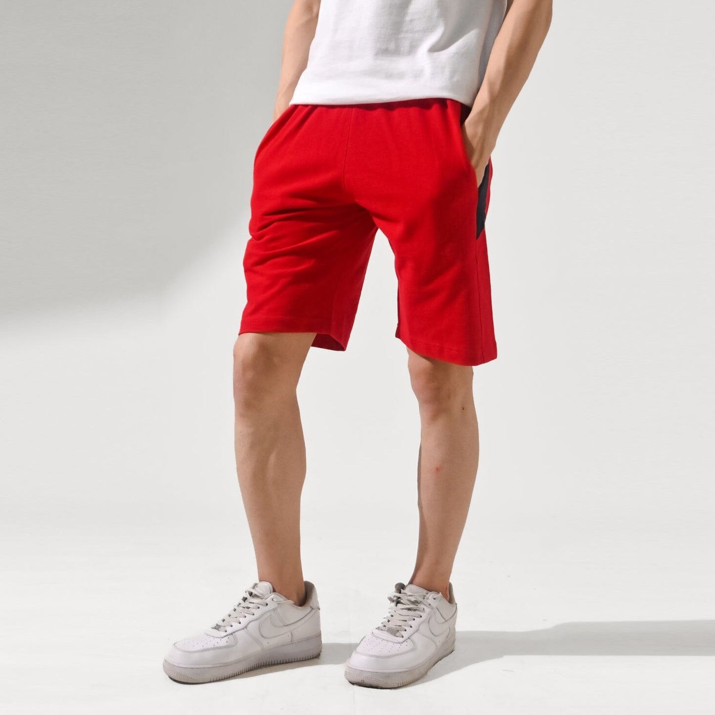 Polo Republica Men's Foshan Contrast Panel Pique Shorts Men's Shorts Polo Republica Red S