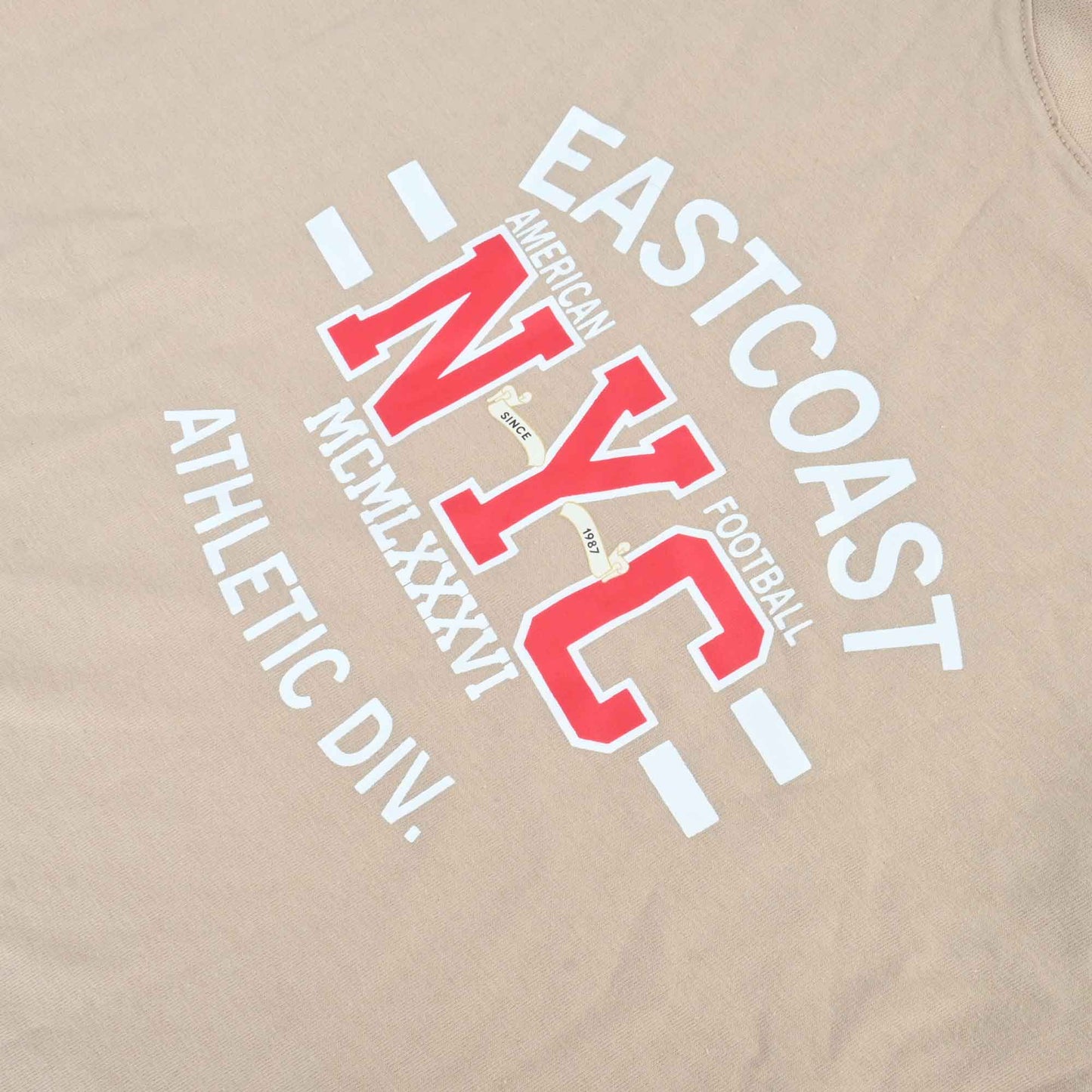 Polo Republica Men's East coast NYC Printed Crew Neck Tee Shirt