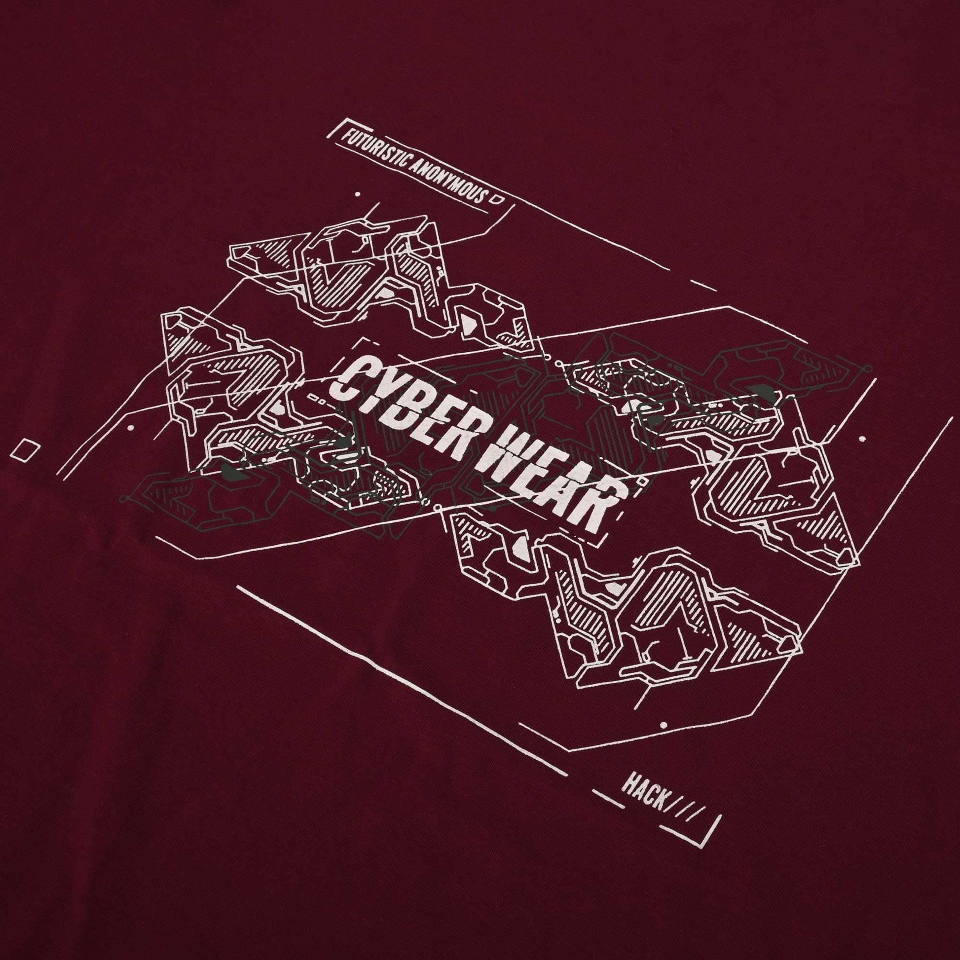 Polo Republica Men's Cyber Wear Printed Crew Neck Tee Shirt Men's Tee Shirt Polo Republica