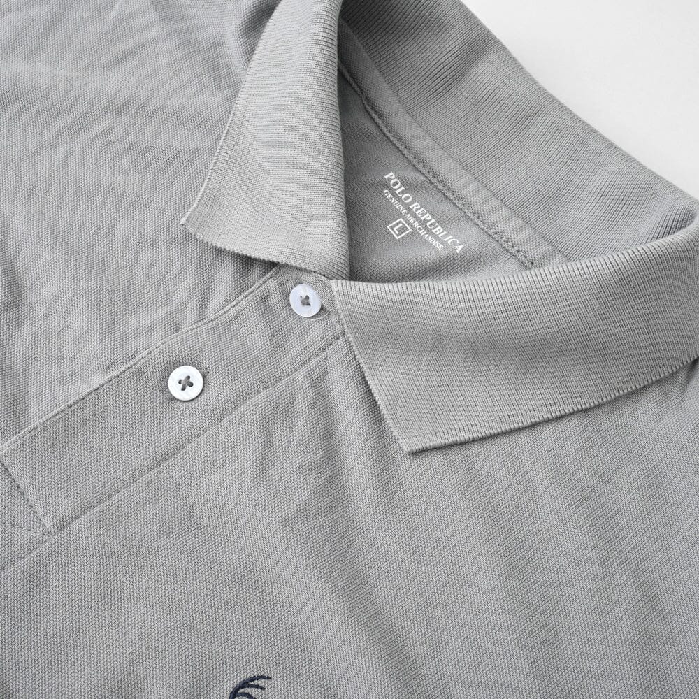 Polo Republica Men's Deer & PR Mallets Embroidered Short Sleeve Polo Shirt Men's Polo Shirt Polo Republica