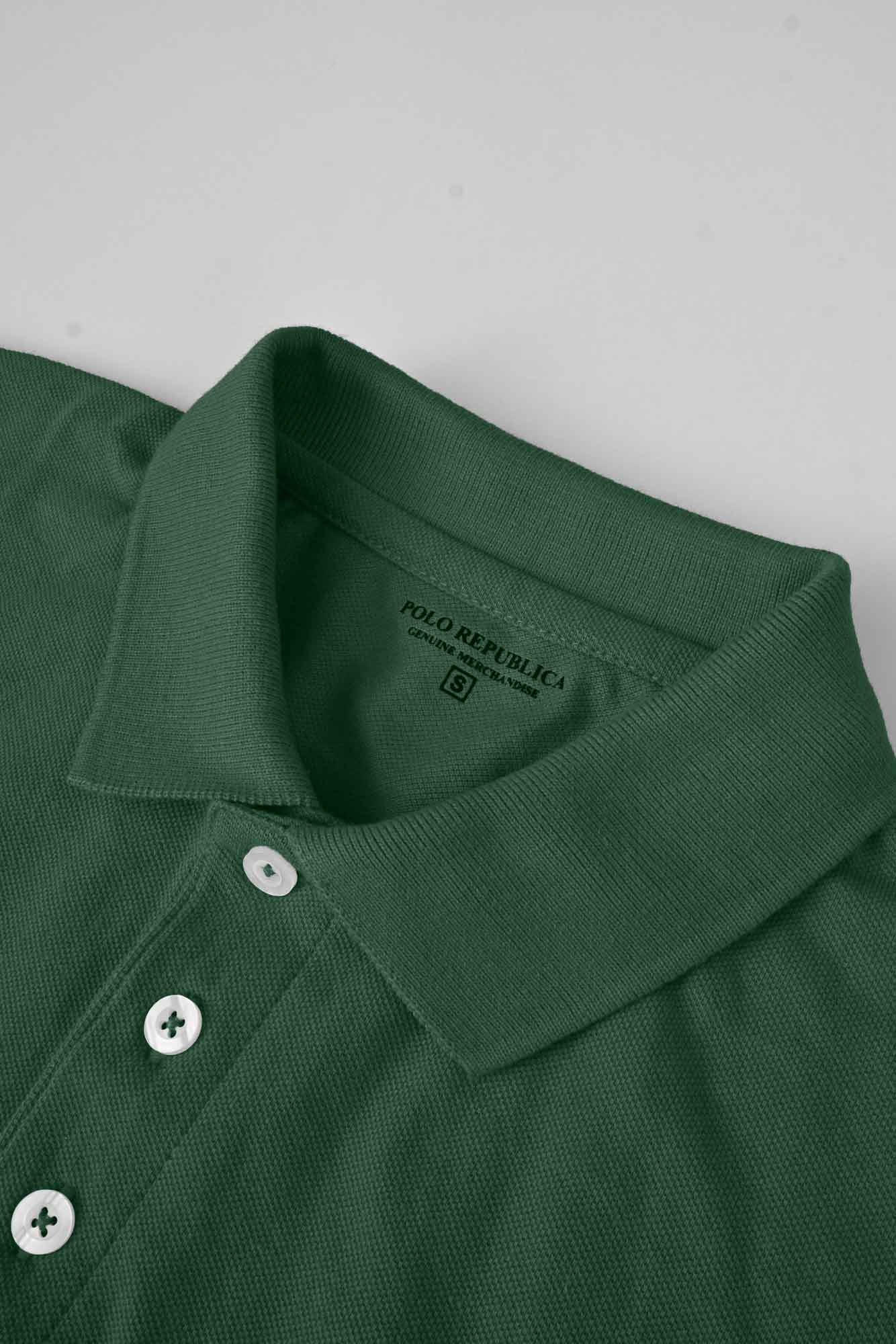 Polo Republica Men's Signature Pony Polo Embroidered Contrast Panel Polo Shirt Men's Polo Shirt Polo Republica