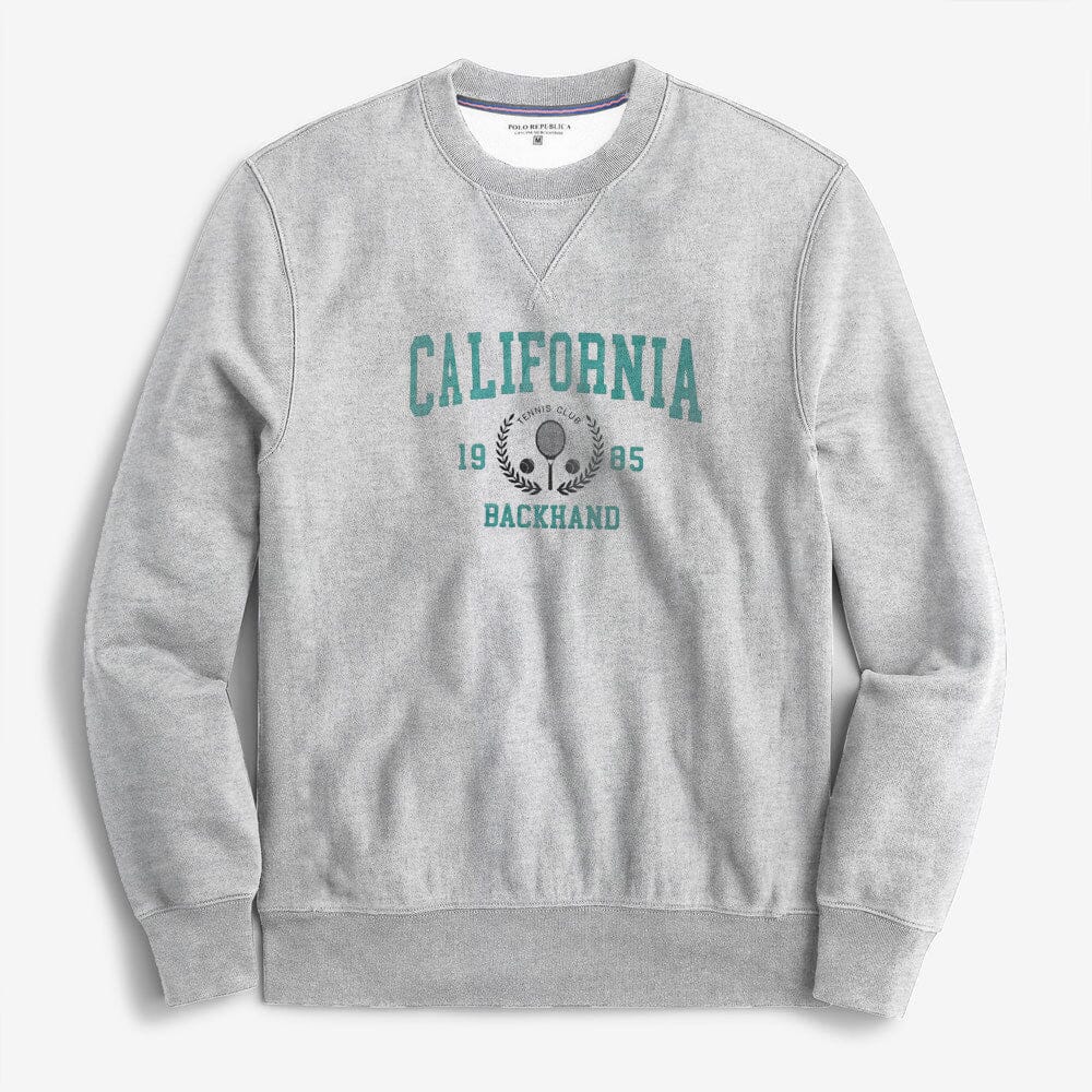 Polo Republica Men's California Printed Fleece Sweat Shirt