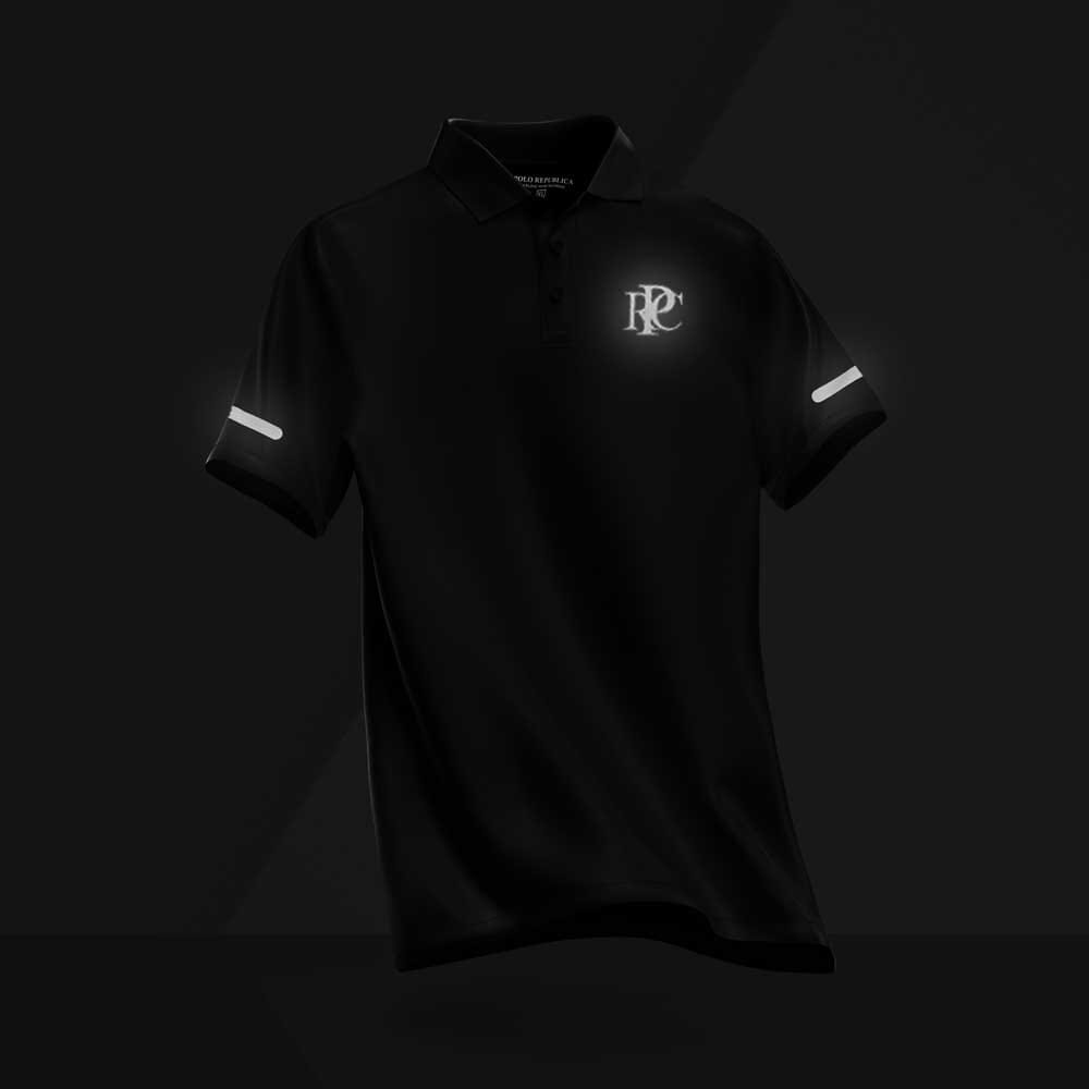 Polo Republica Men's PRC With Strips Printed Activewear Polo Shirt Men's Polo Shirt Polo Republica