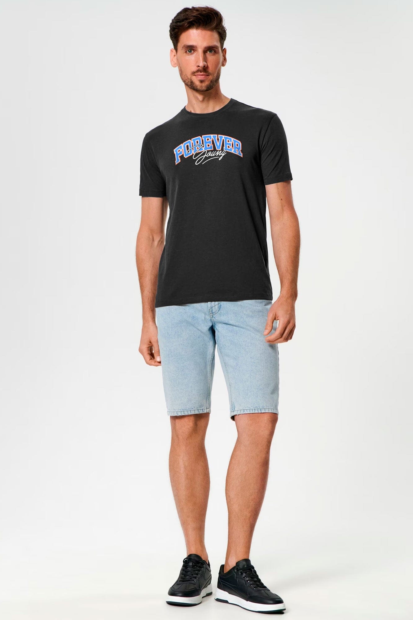 Polo Republica Men's Forever Printed Crew Neck Tee Shirt Men's Tee Shirt Polo Republica