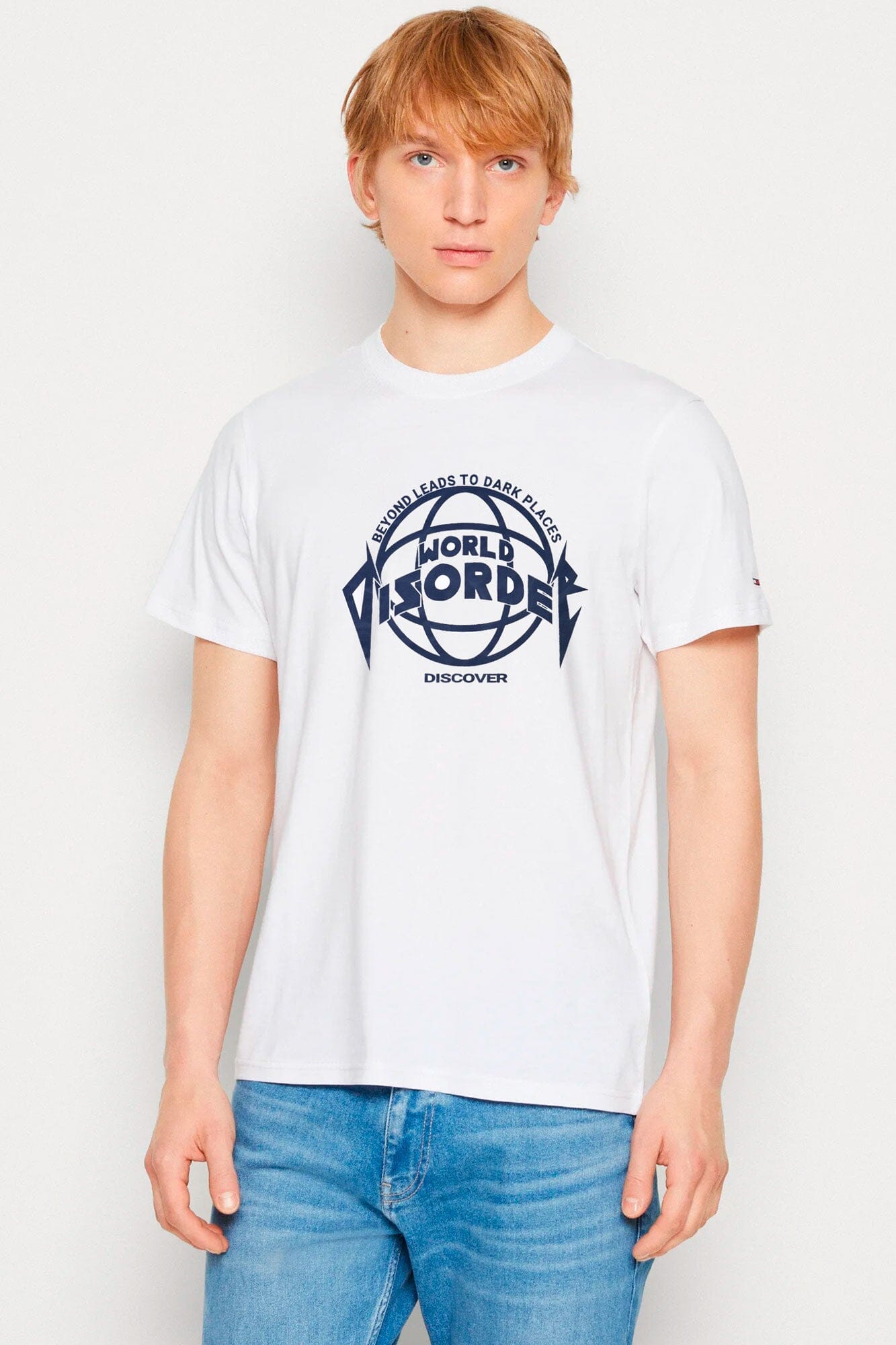 Polo Republica Men's World Disorder Printed Crew Neck Tee Shirt Men's Tee Shirt Polo Republica