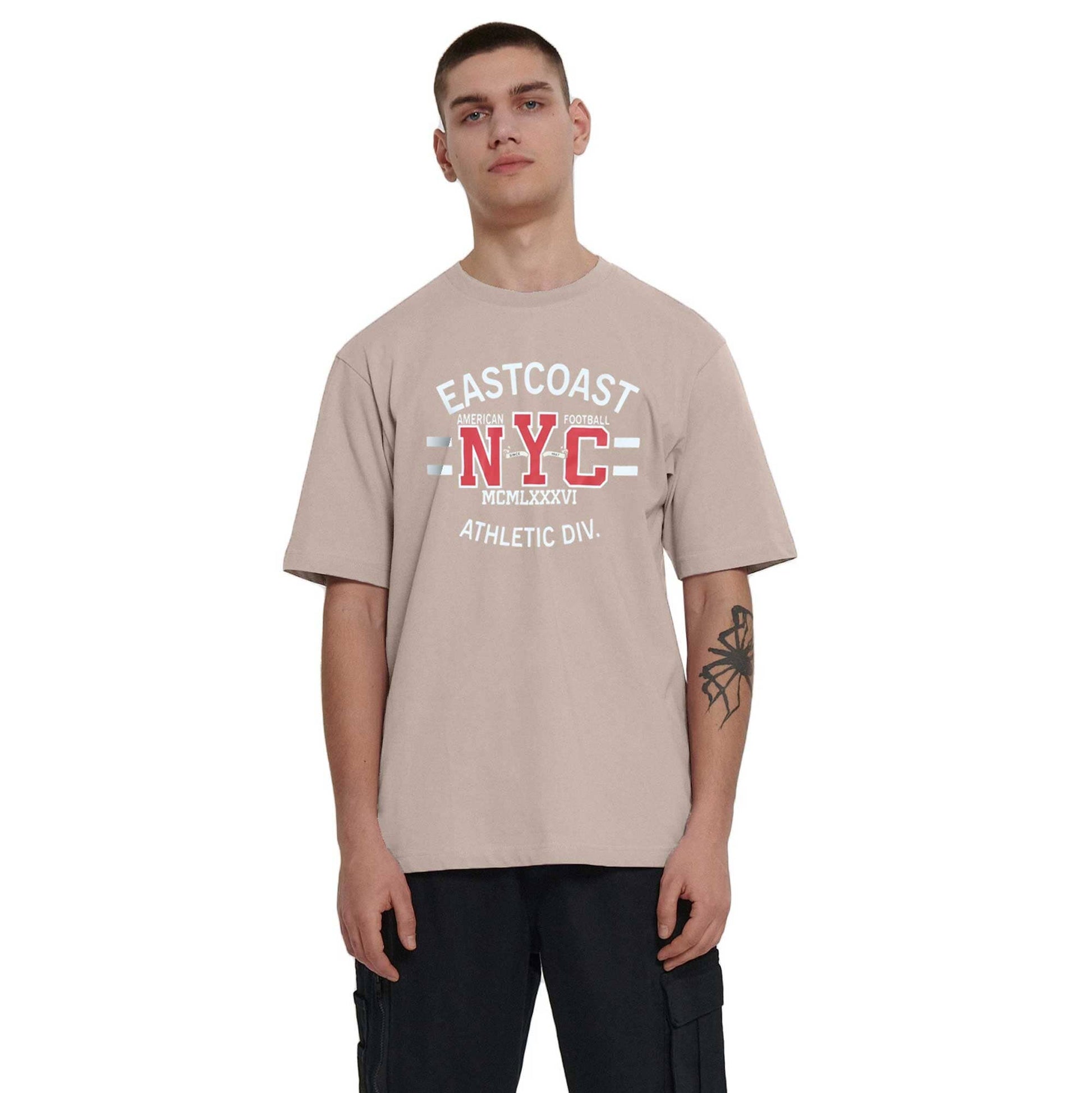 Polo Republica Men's East coast NYC Printed Crew Neck Tee Shirt