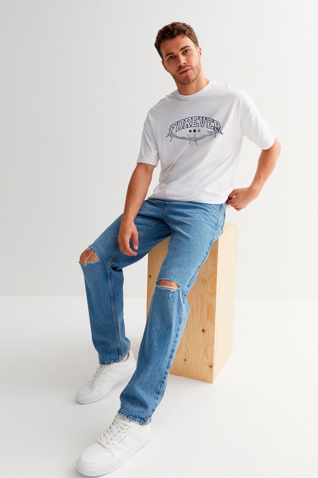 Polo Republica Men's Forever Printed Crew Neck Tee Shirt Men's Tee Shirt Polo Republica