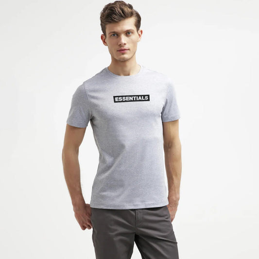 Polo Republica Men's Essentials Printed Crew Neck Tee Shirt Men's Tee Shirt Polo Republica Heather Grey S