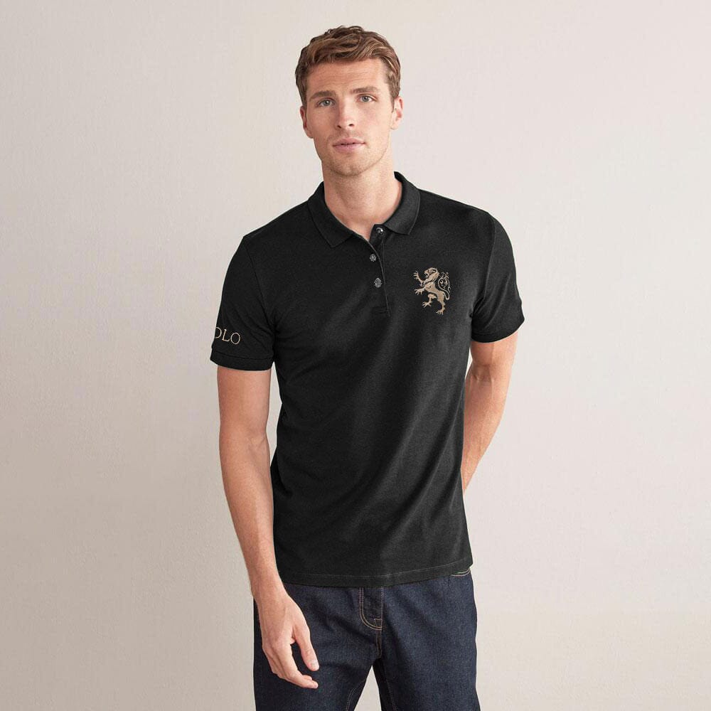 Polo Republica Men's Lion & Polo Embroidered Short Sleeve Polo Shirt Men's Polo Shirt Polo Republica