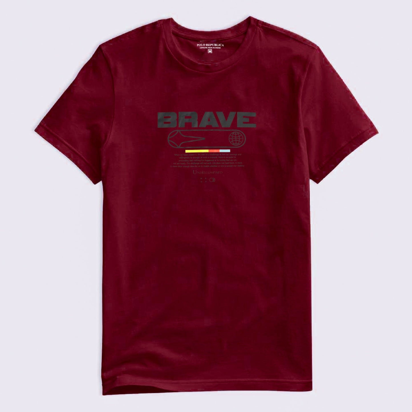 Polo Republica Men's Brave Printed Crew Neck Tee Shirt Men's Tee Shirt Polo Republica