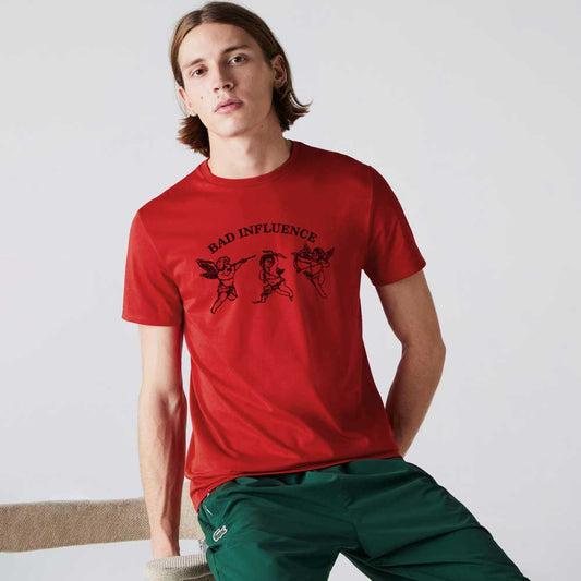 Polo Republica Men's Bad Influence Printed Crew Neck Tee Shirt Men's Tee Shirt Polo Republica