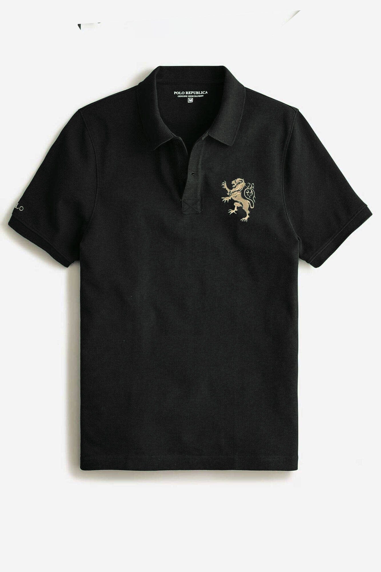 Polo Republica Men's Polo & Lion Embroidered Short Sleeve Polo Shirt Men's Polo Shirt Polo Republica